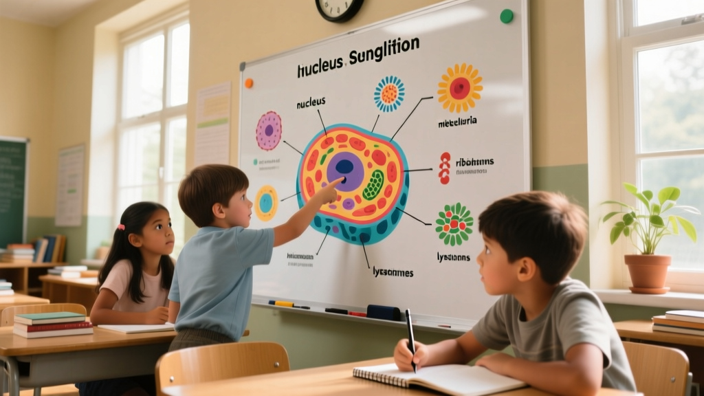 Cell Parts and Functions Diagram: A Developmentally Appropriate Visual Learning Tool for Grades 3–7