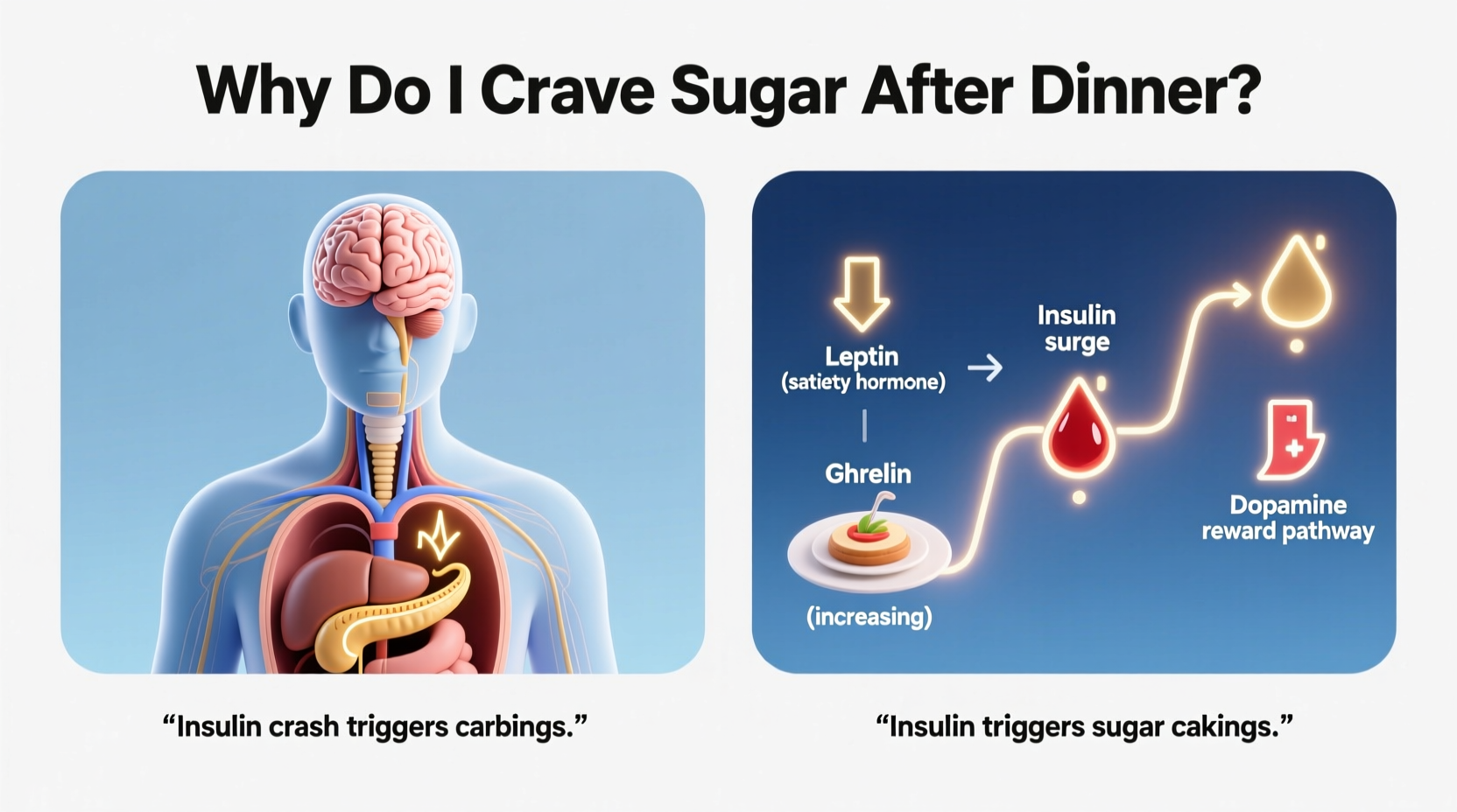 why do i crave sugar after dinner hormonal triggers explained