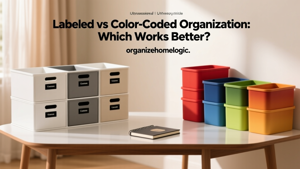 Labeled vs Color-Coded Organization: Which Works Better?