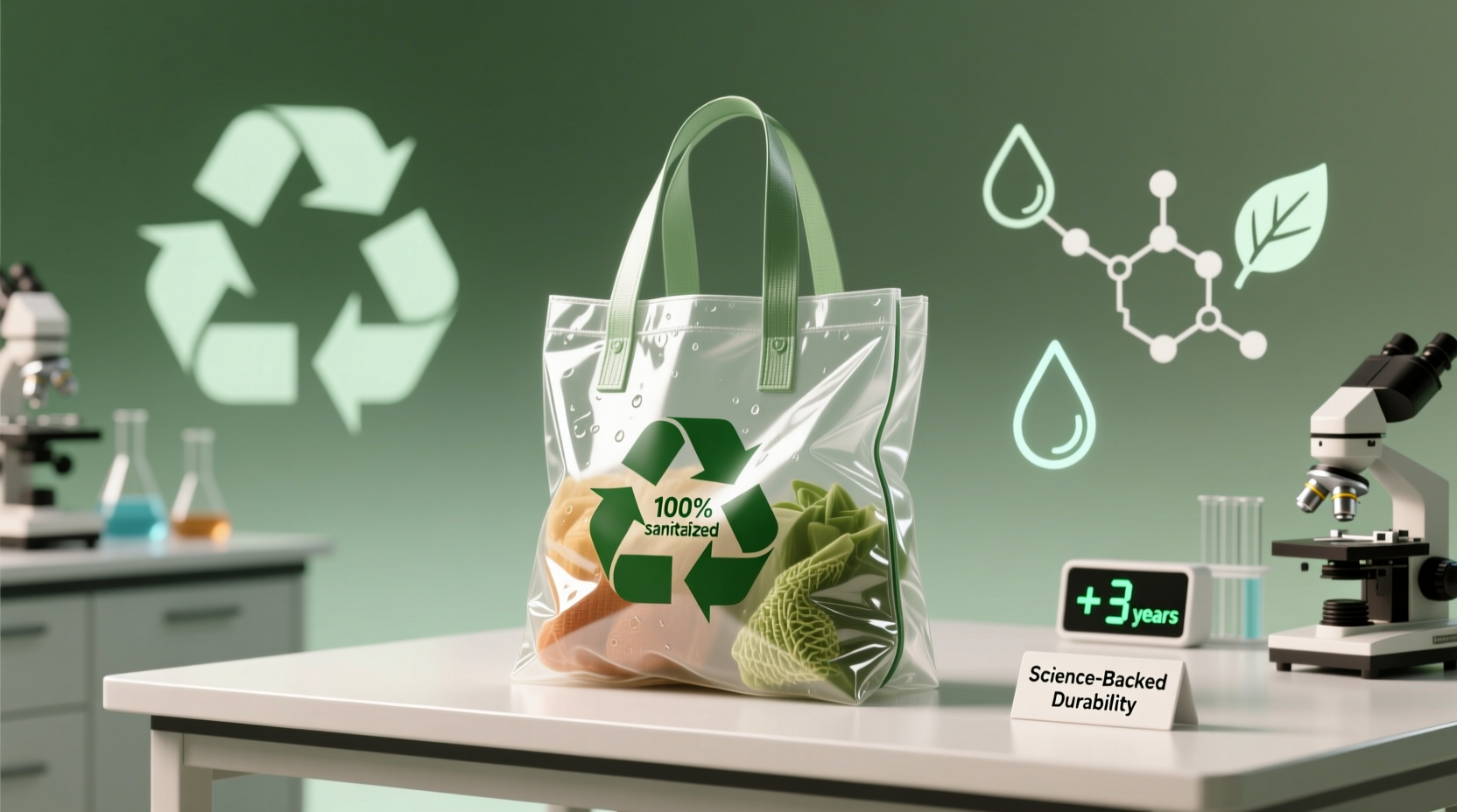 how to sanitize recycled pet bags safely