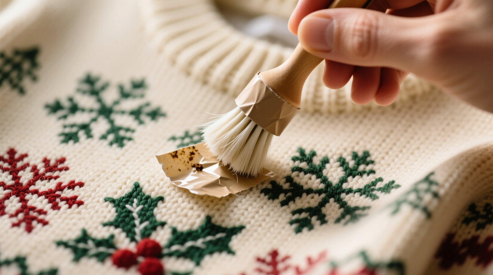 laundry tips remove tape residue from sweaters