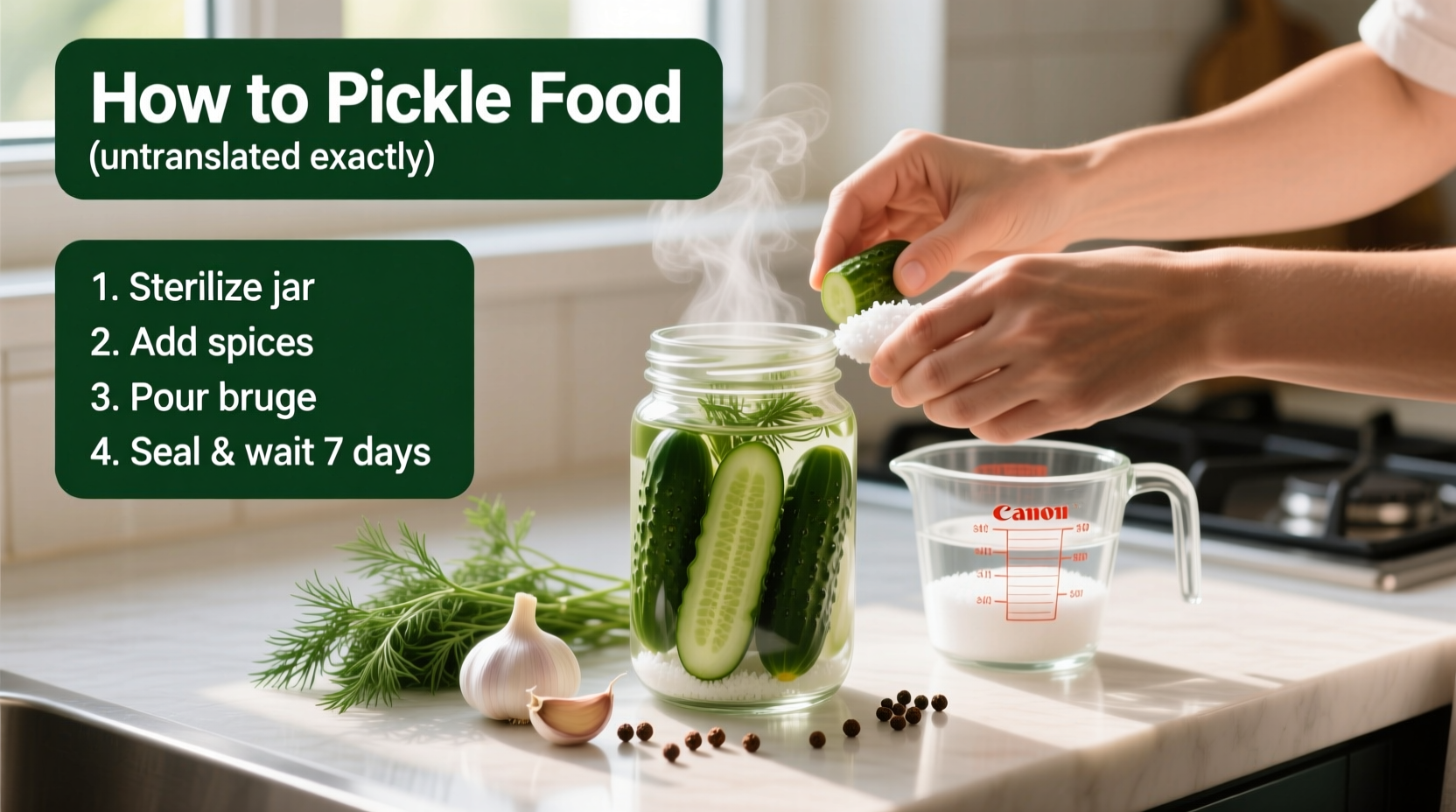 how to pickle food
