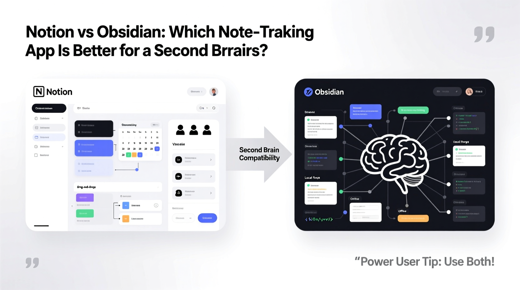 notion vs obsidian which note taking app is better for a second brain