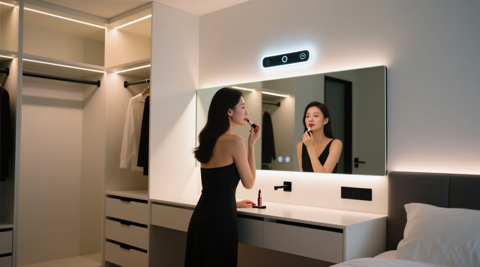 closet organization tips lighting for makeup