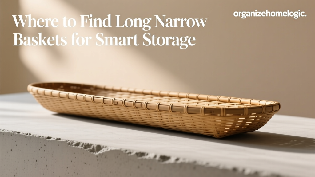 Where to Find Long Narrow Baskets for Smart Storage