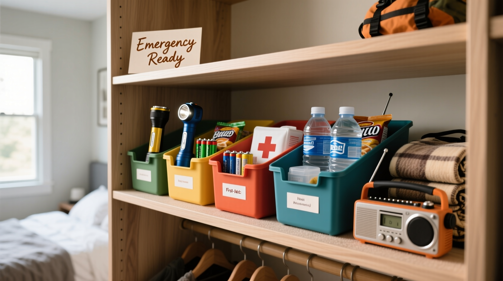 closet organization tips emergency kit shelf worth it