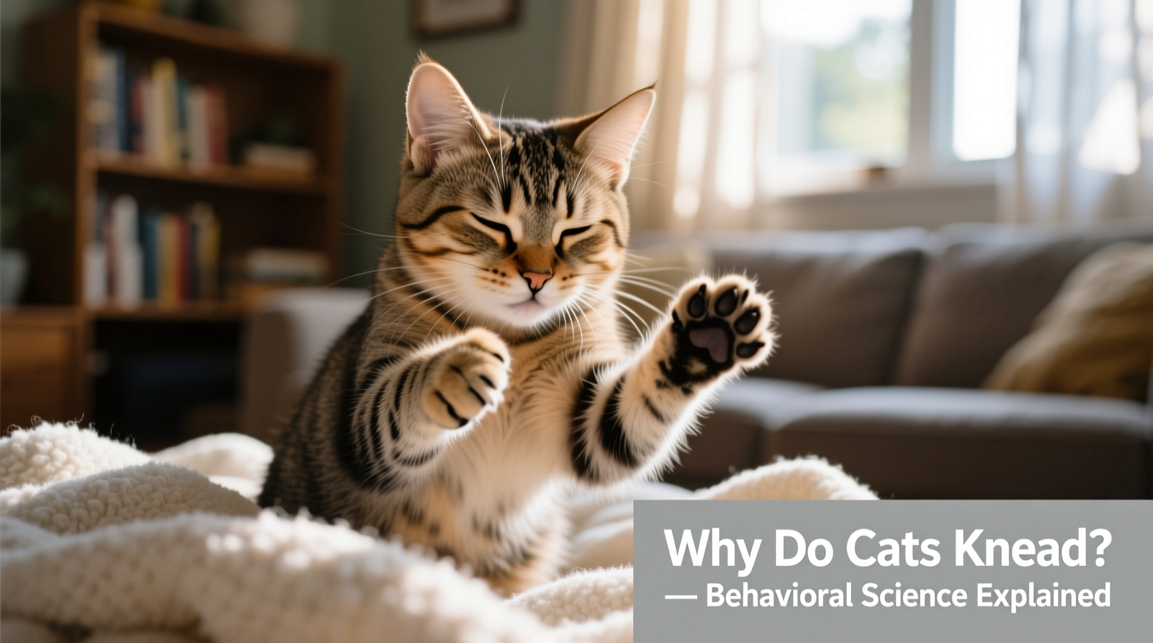 why does my cat knead blankets like a kitten behavioral science