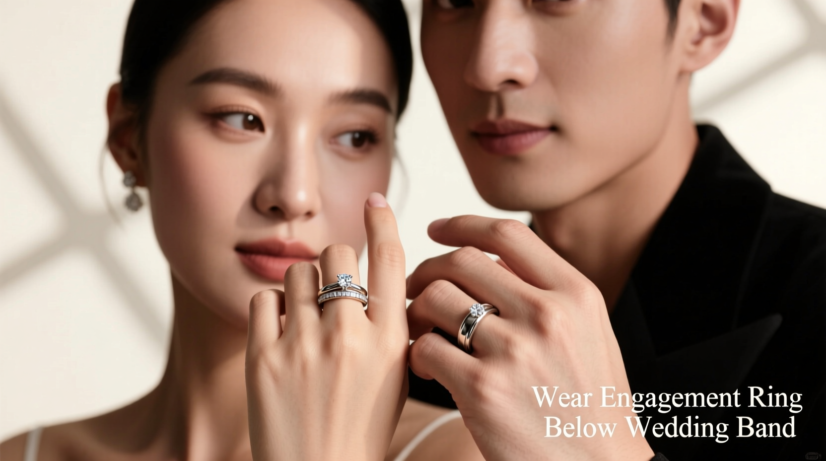 how to wear wedding ring and engagement ring