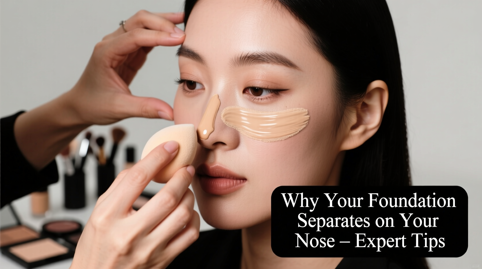 why does my foundation separate on my nose expert makeup tips