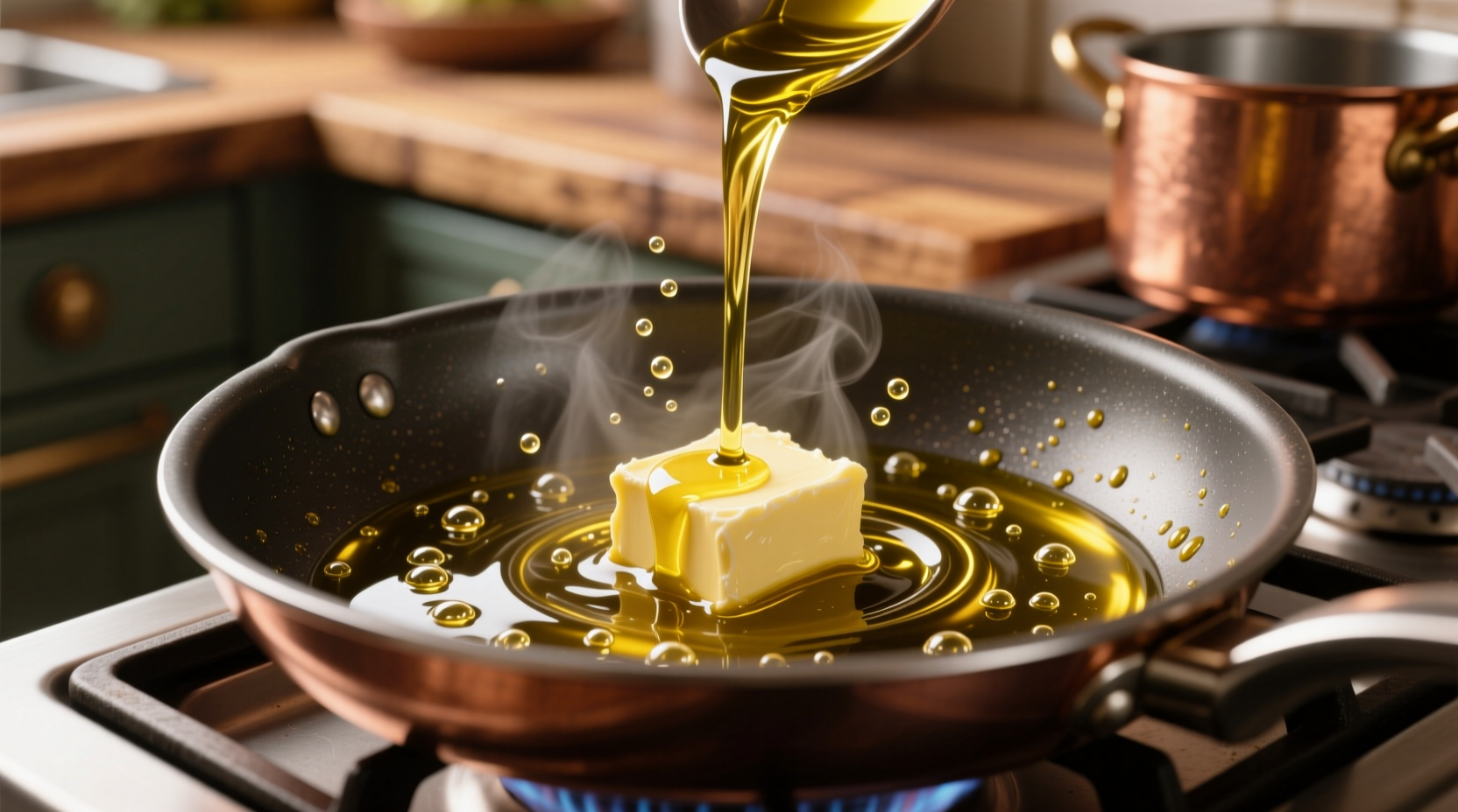 add a bit of oil to butter when sauteing to keep it fro
