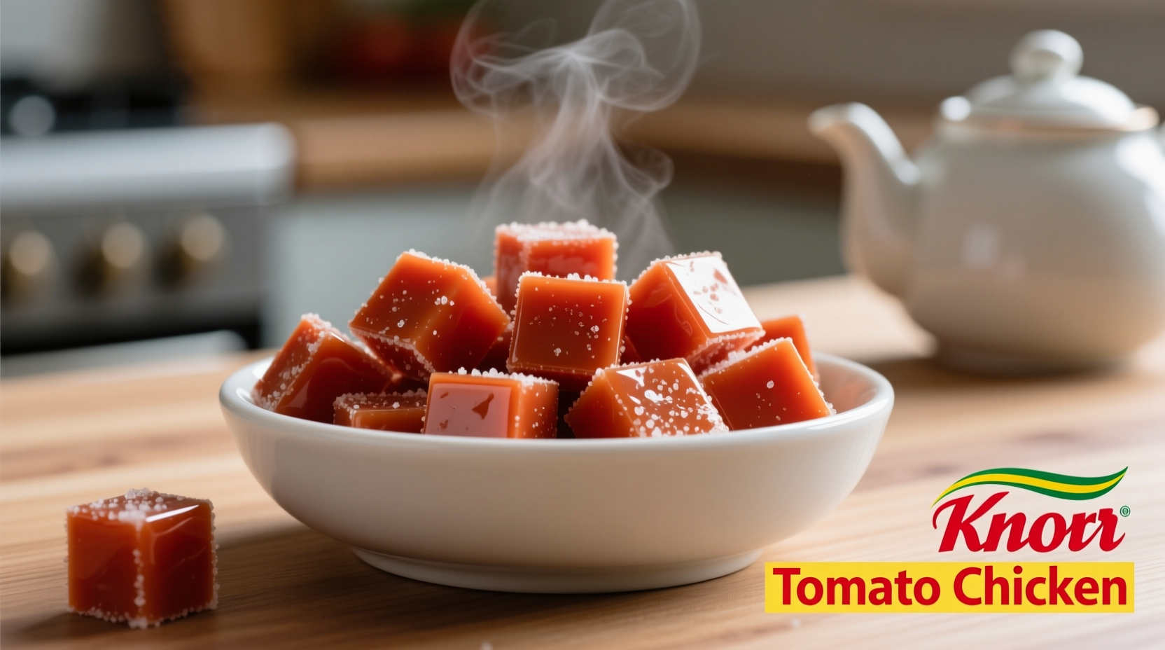Knorr tomato chicken bouillon cubes in bowl