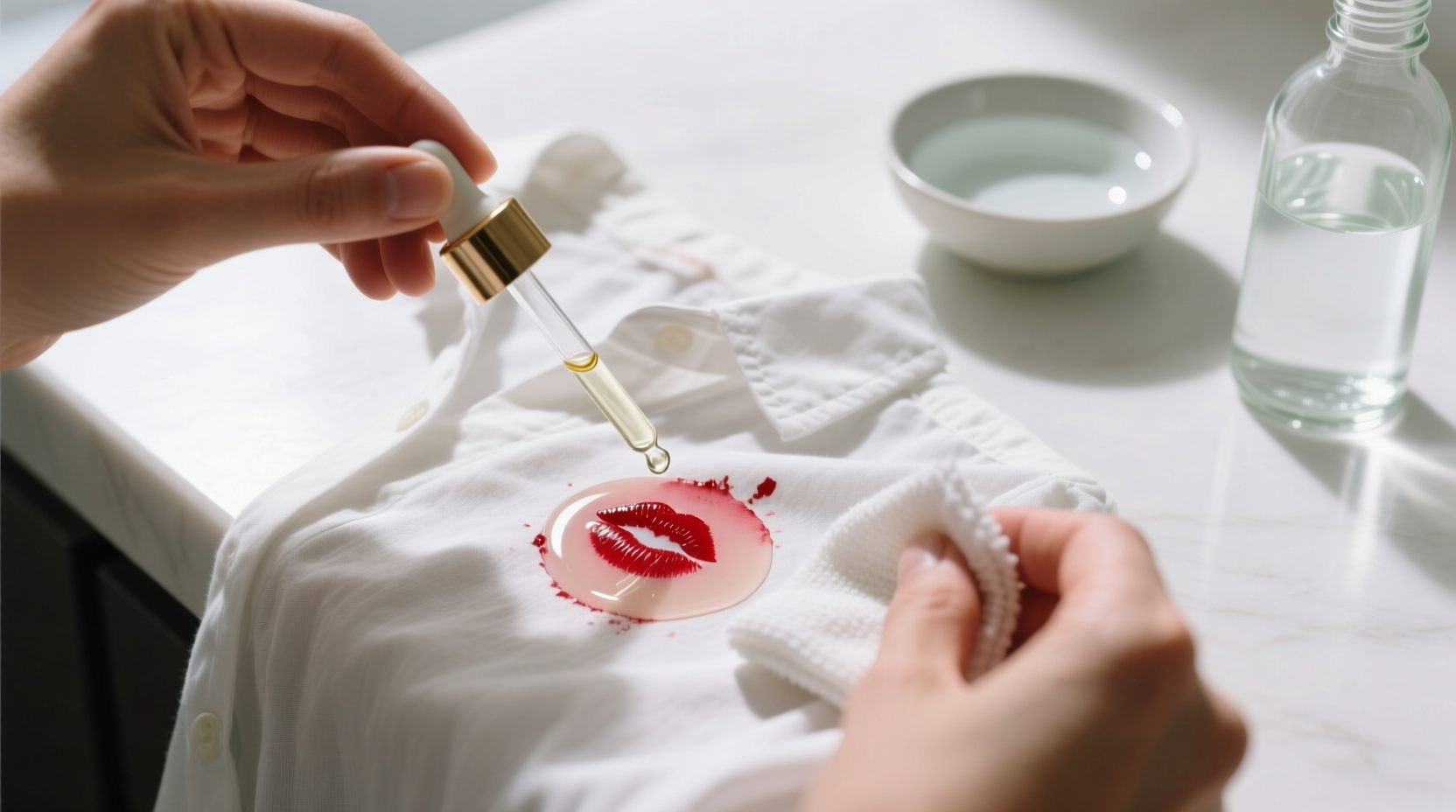 eco friendly lipstick removal glycerin cold water