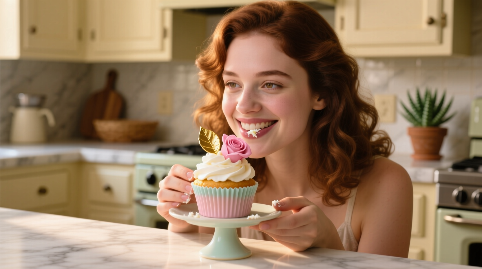 eat a cupcake without making a mess