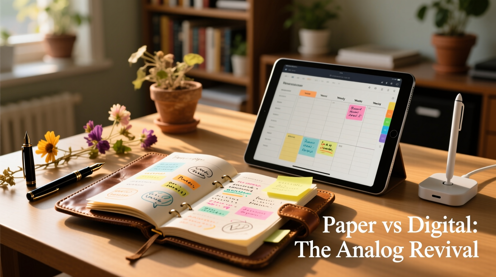 paper vs digital planners are analog methods making a comeback