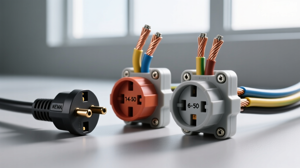 NEMA 50 Amp Plug Wiring: 14-50 vs 6-50 Receptacles Explained