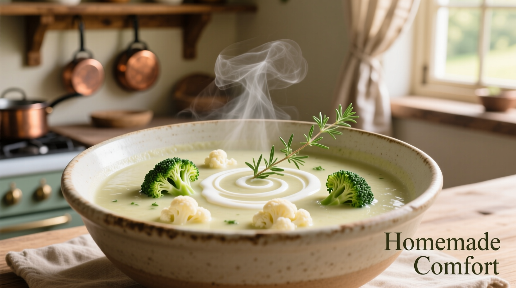 Creamy Cauliflower and Broccoli Soup Recipe: Healthy & Easy