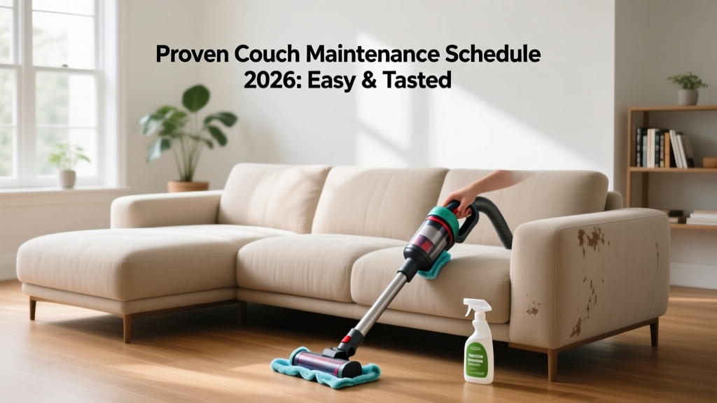 Proven Couch Maintenance Schedule 2026: Easy & Tested
