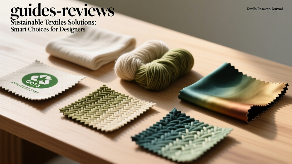 Sustainable Textiles Solutions: Smart Choices for Designers