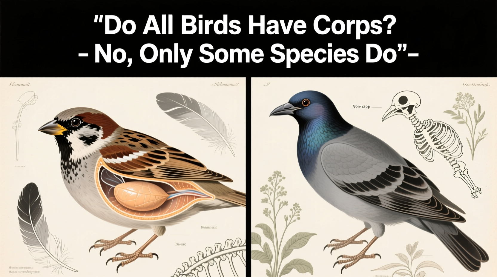 Do All Birds Have Crops? No, Only Some Species Do