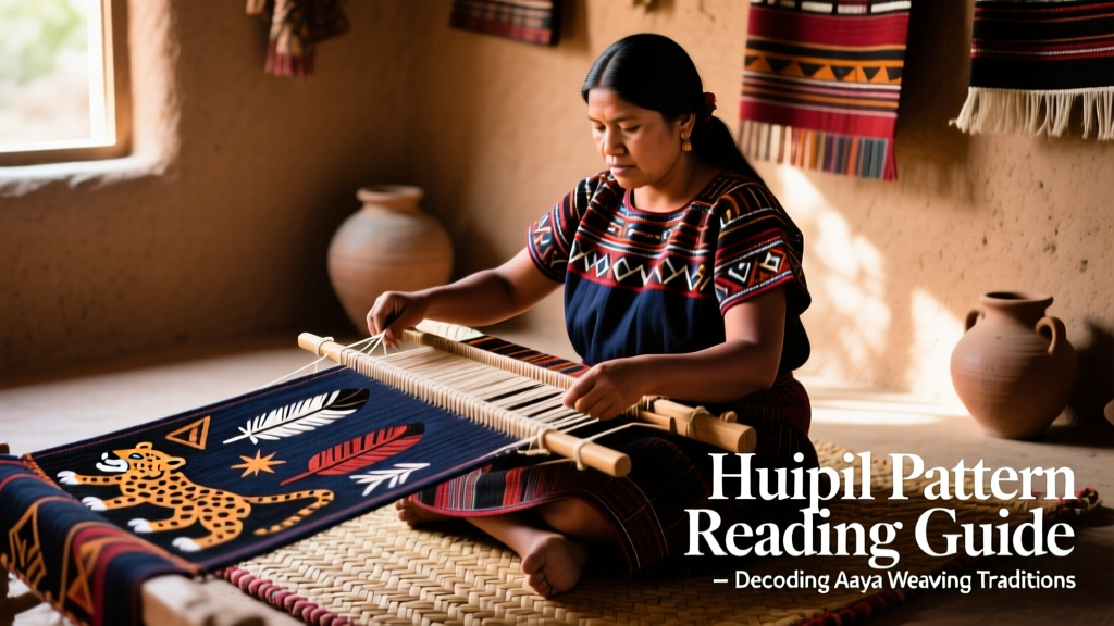 Mayan Huipil Backstrap Loom Warped Pattern Reading Guide