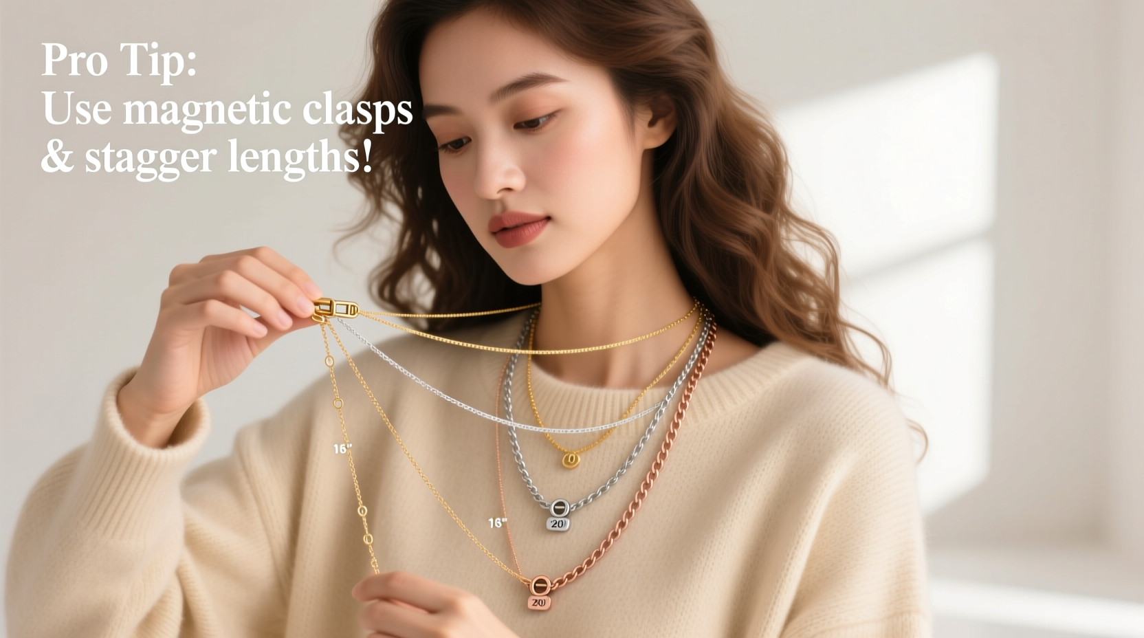 how to layer necklaces without tangling them mid day fashion hack