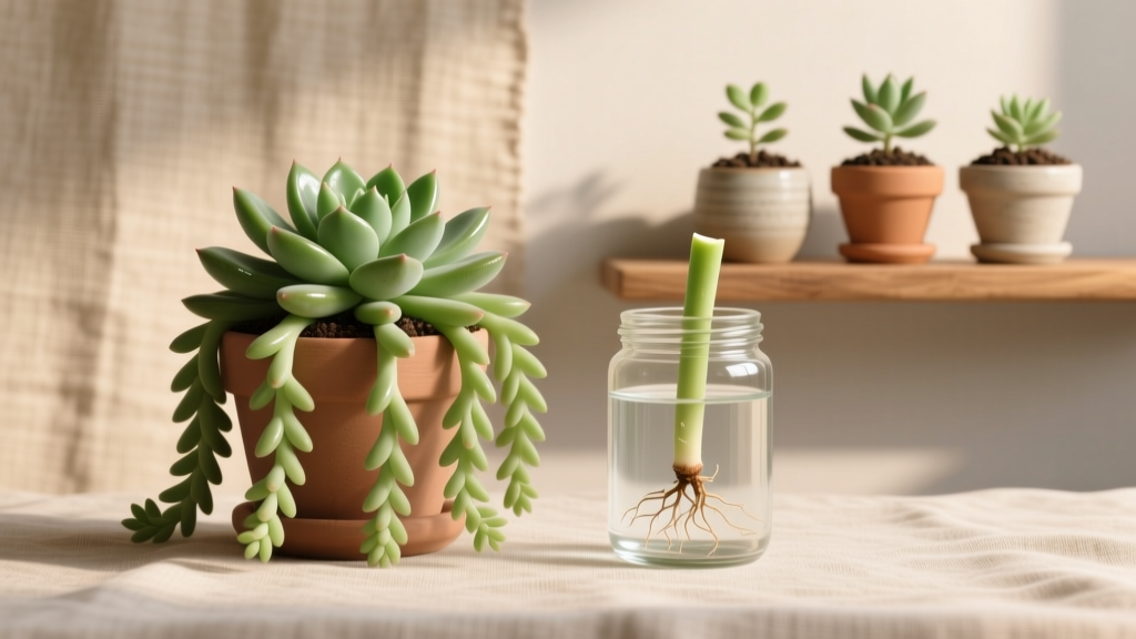 Donkey Tail Propagation: Soil Method Works, Water Doesn’t