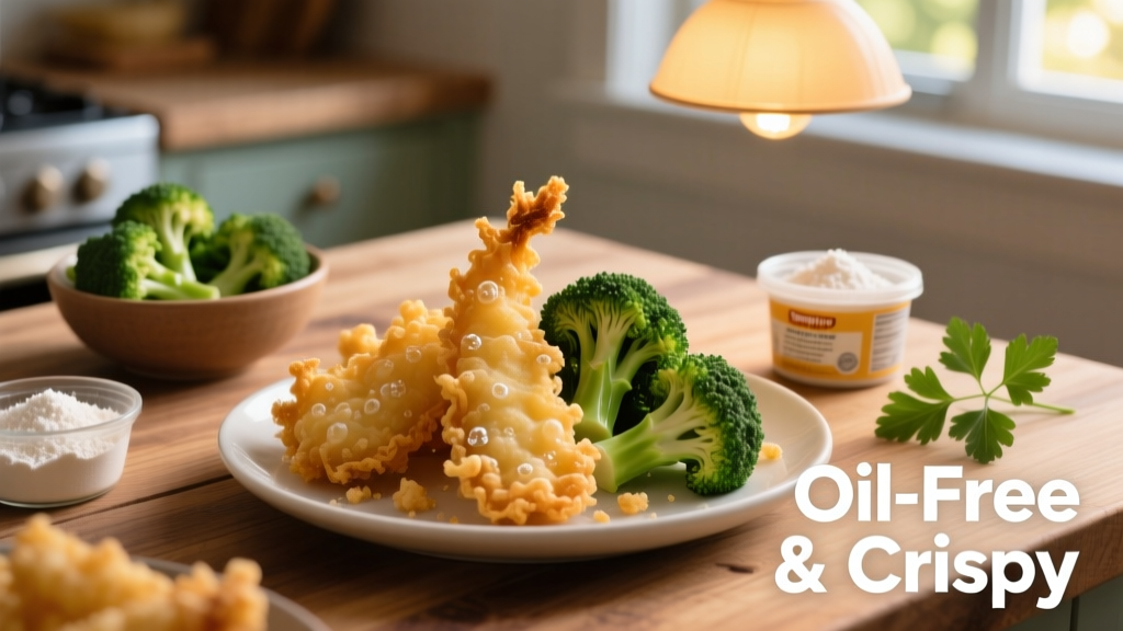 Air Fryer Tempura Broccoli: Crispy, Light & Oil-Free