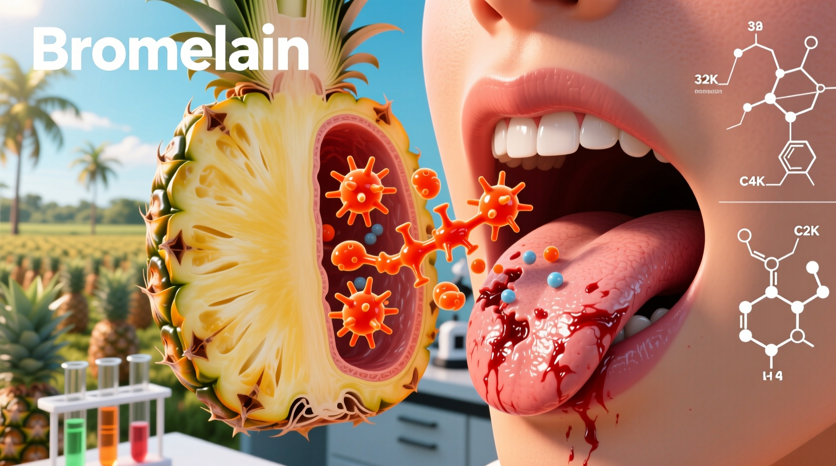 why does pineapple hurt my mouth understanding the bromelain enzyme