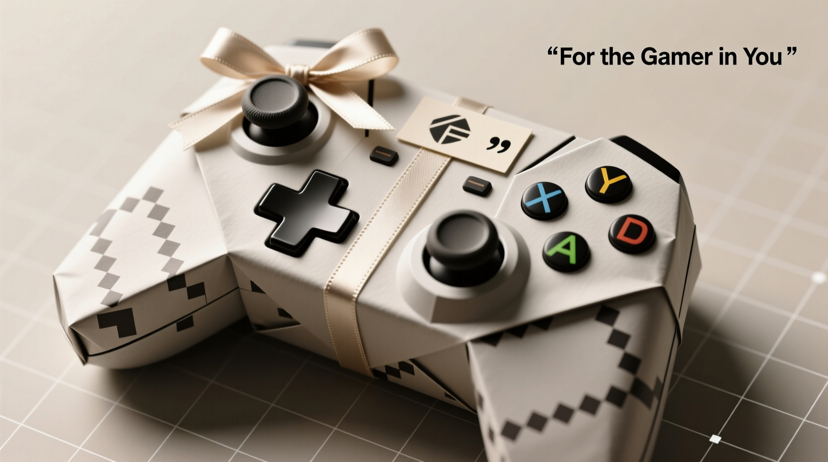 how to wrap presents shaped like video game controllers without tape mess