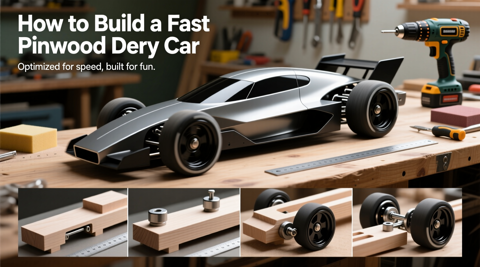 how do you make a pinewood derby car