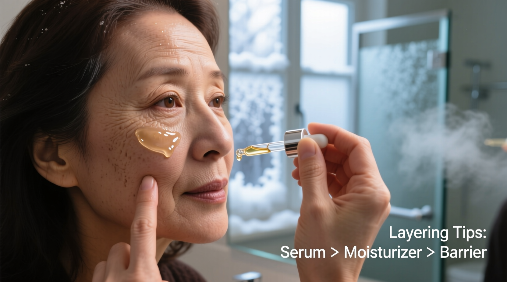 is hyaluronic acid serum drying in winter months how to layer correctly