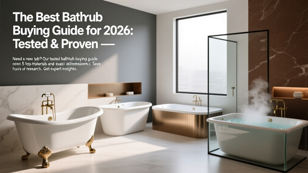 The Best Bathtub Buying Guide for 2026: Tested & Proven