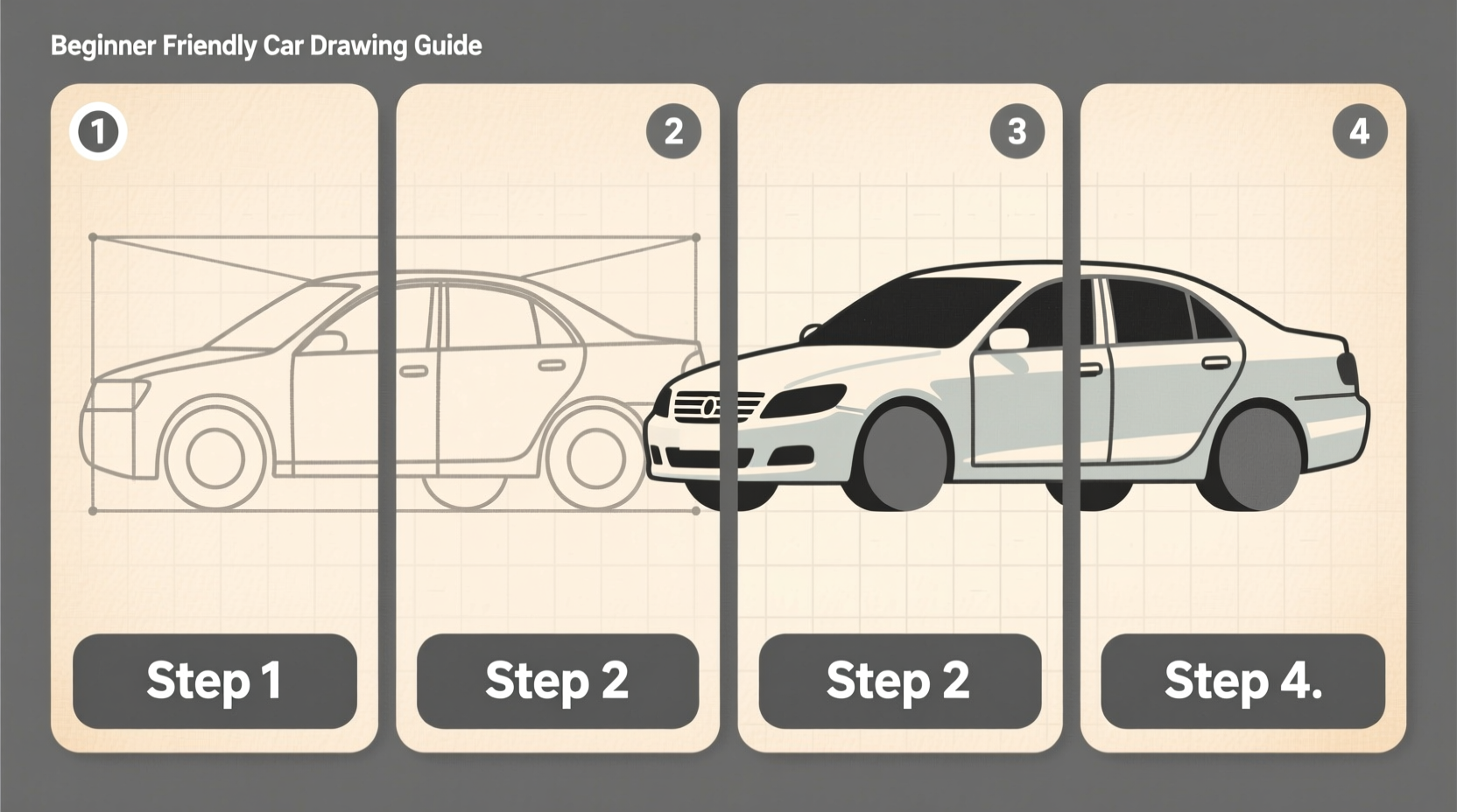 how draw a car