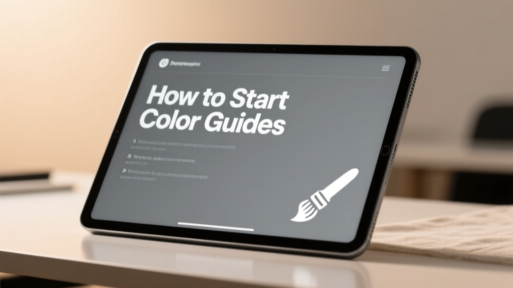 How to Start Colorguides: A Practical, Step-by-Step Framework for Living Spaces