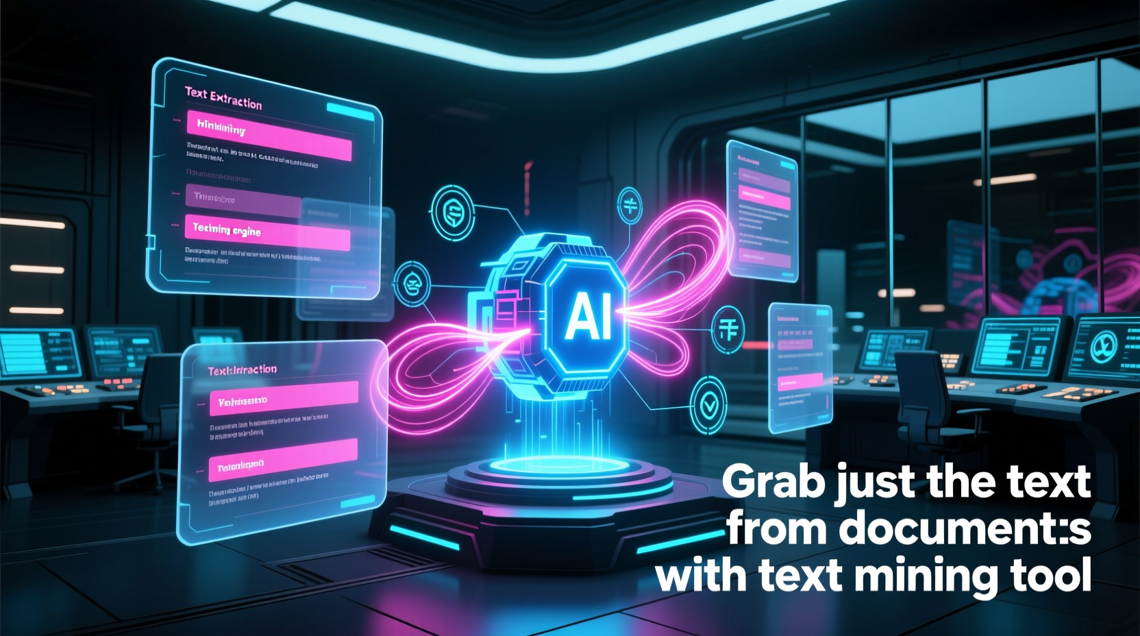 grab just the text from documents with text mining tool