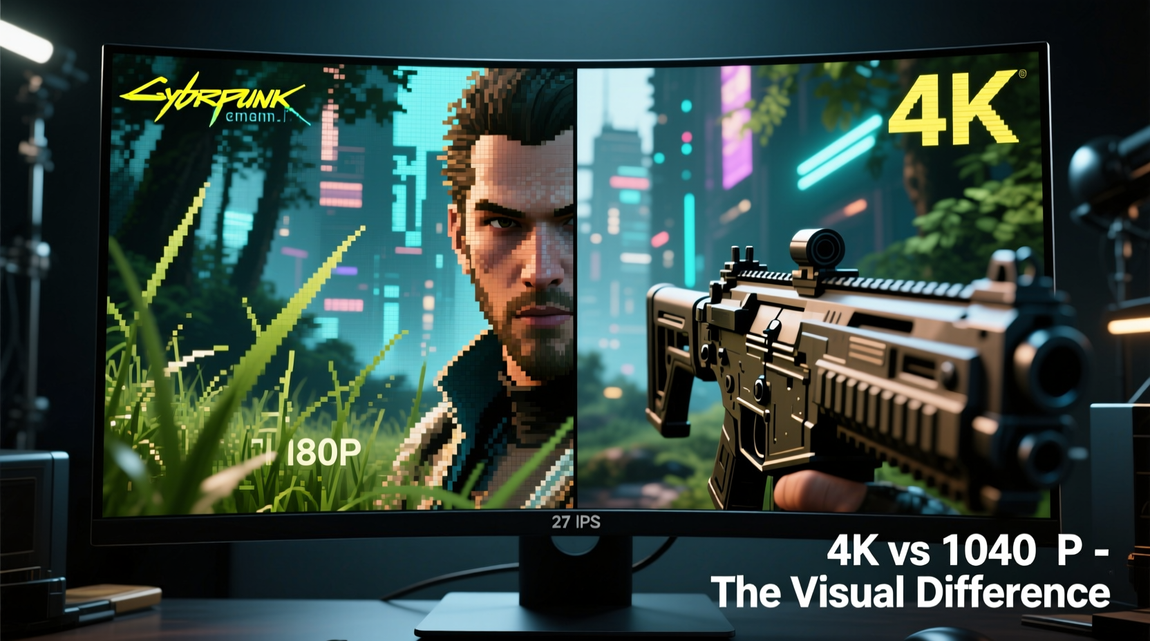 is 4k gaming really worth it on a 27 inch monitor visual differences explained