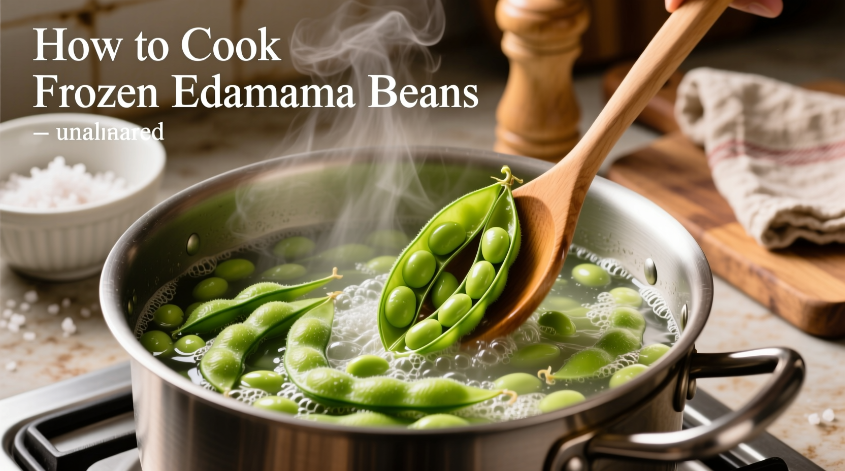 how to cook frozen edamame beans