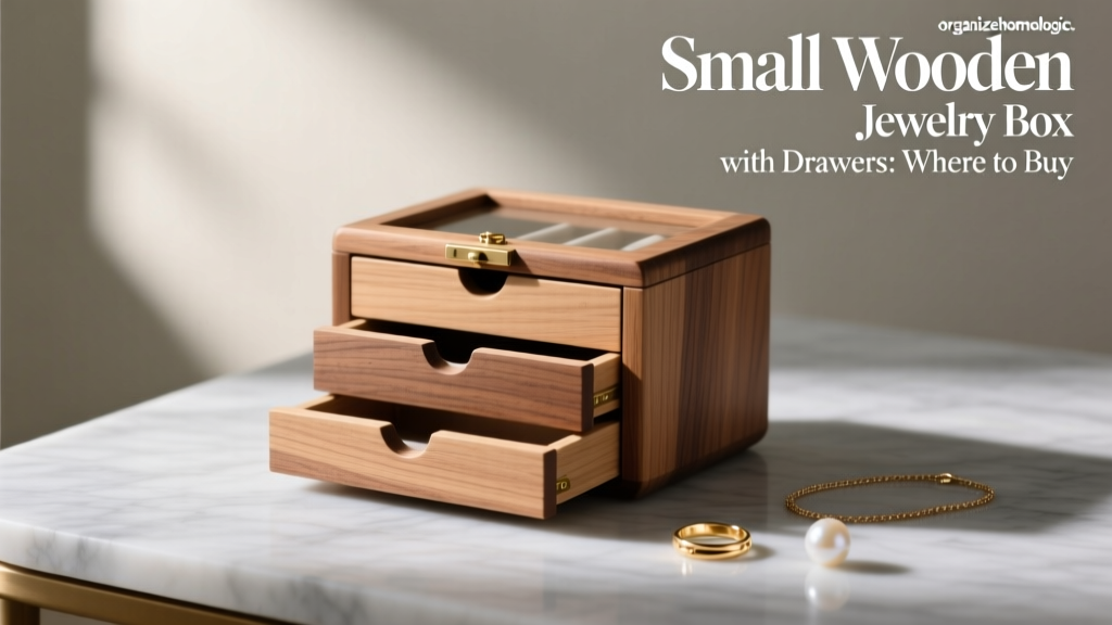 Small Wooden Jewelry Box with Drawers: Where to Buy
