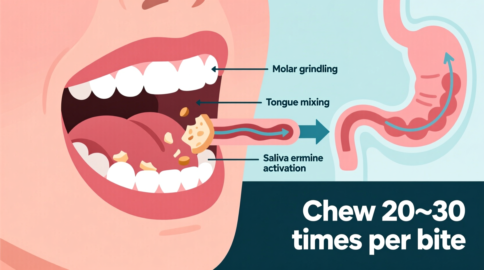 how many times should you chew food