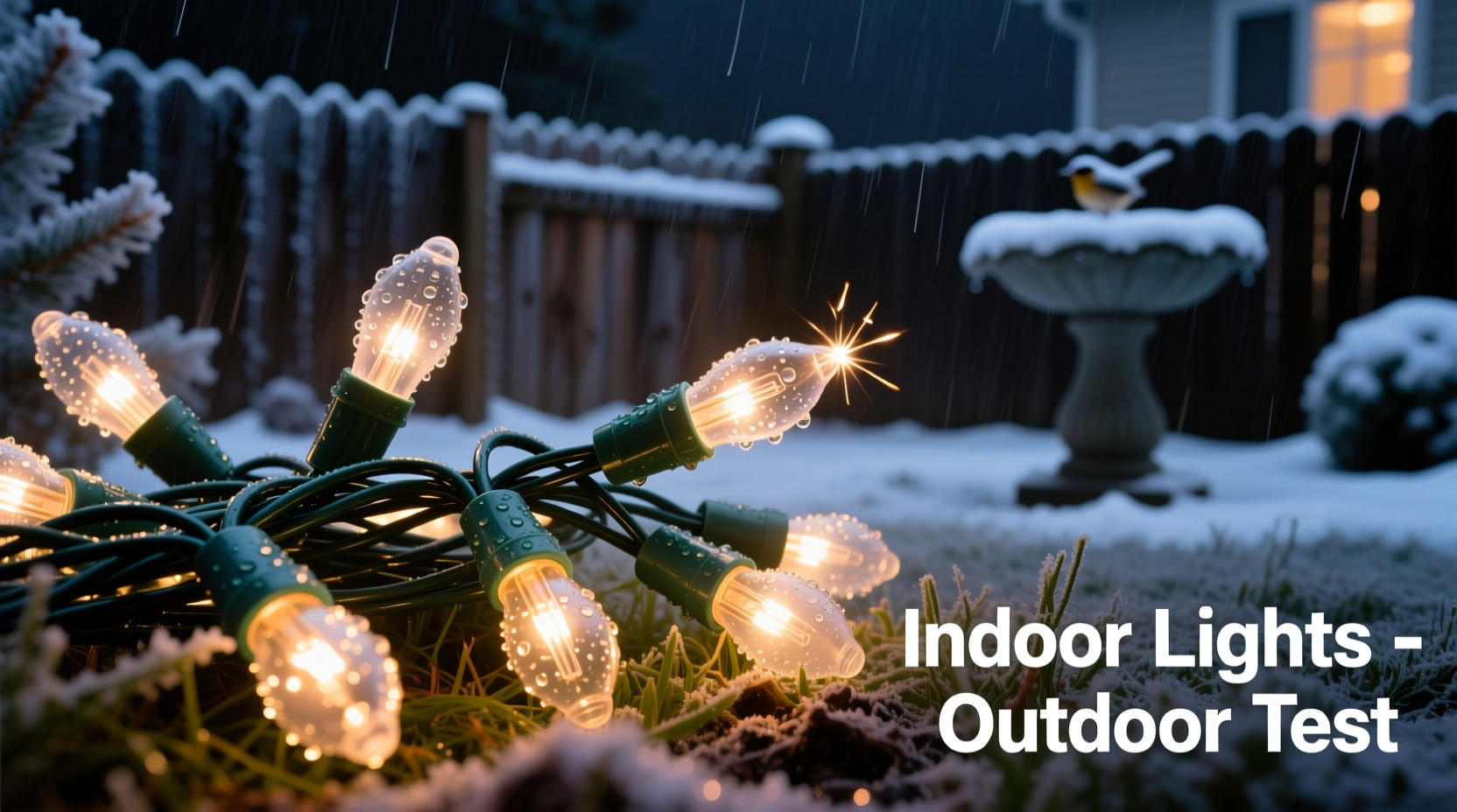 can you use indoor christmas lights outside without damaging them