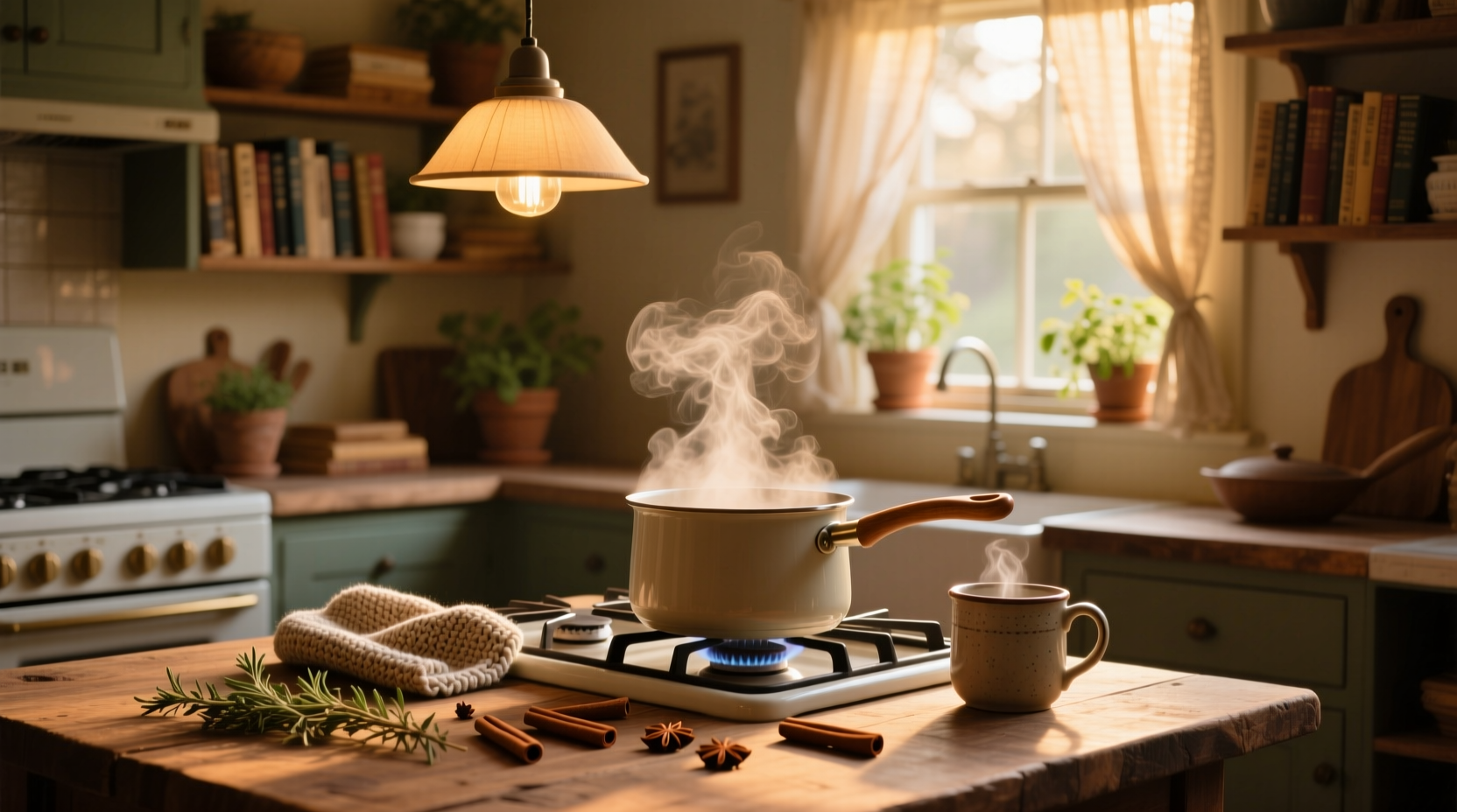 make your home smell cozy with a stovetop simmer
