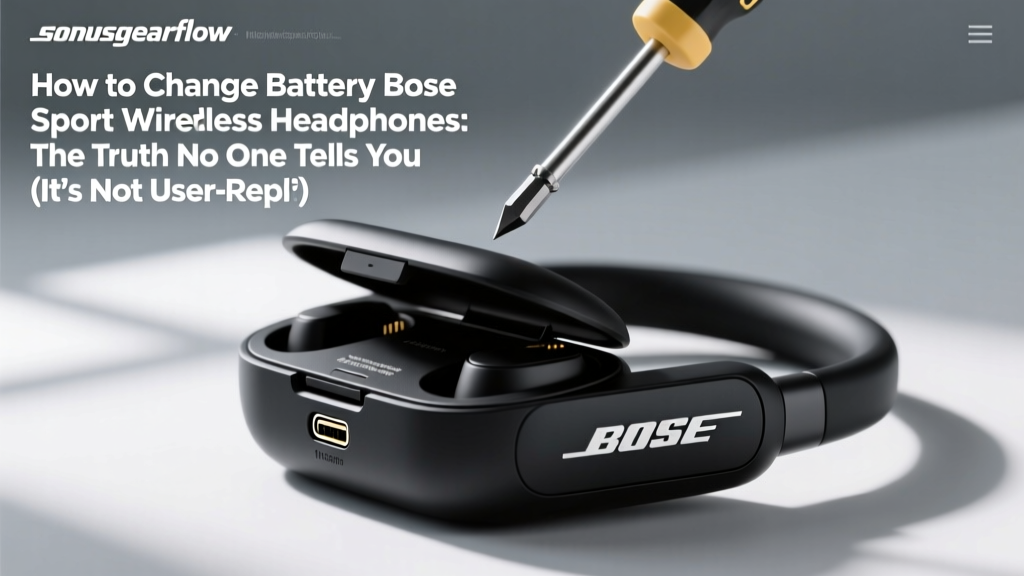 Bose Sport Wireless Battery Replacement Guide
