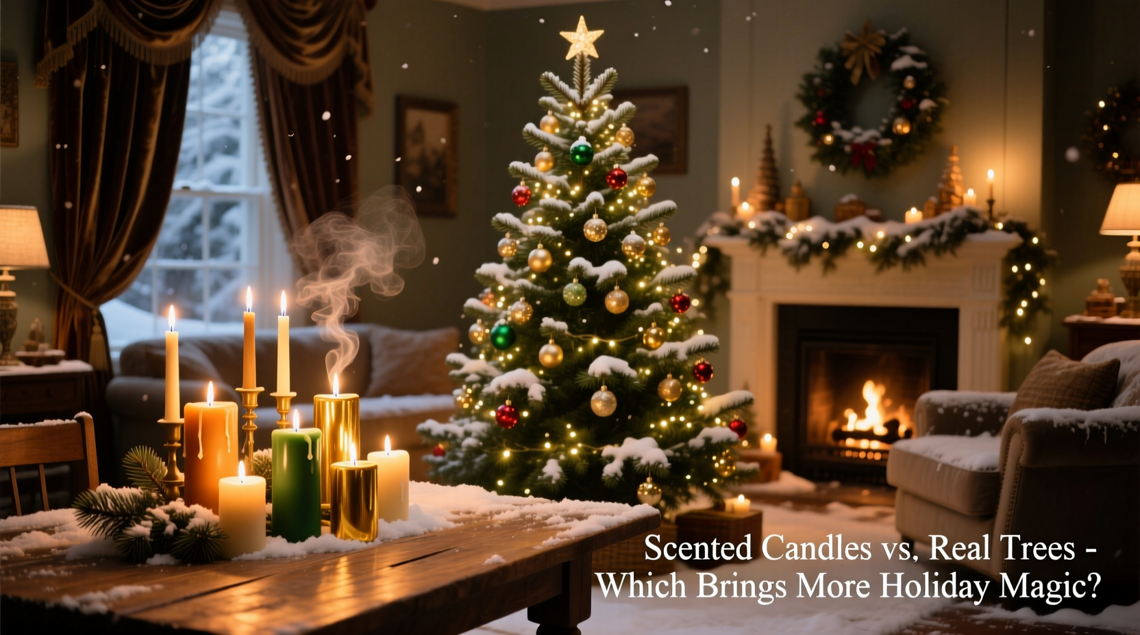 are scented candles better than real trees for creating a holiday atmosphere