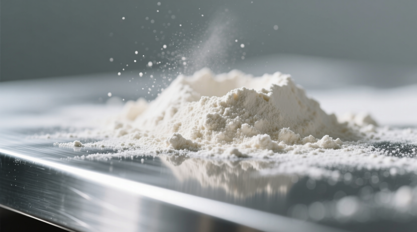 use flour to polish stainless steel