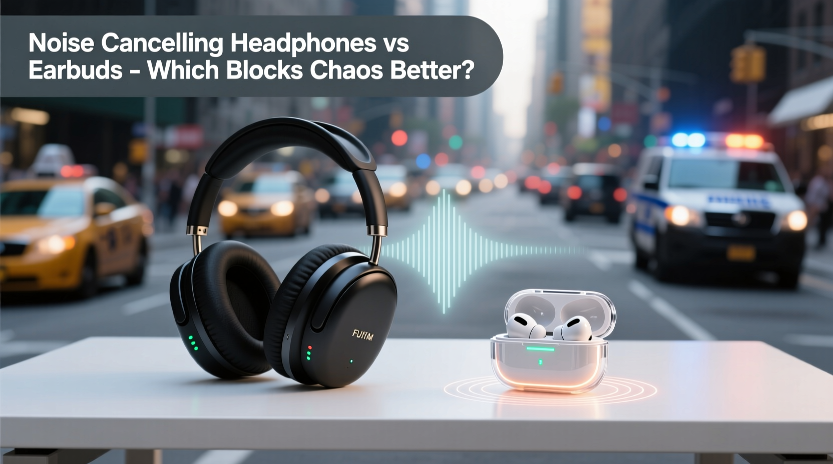 noise cancelling headphones vs earbuds which blocks out chaos better for focus