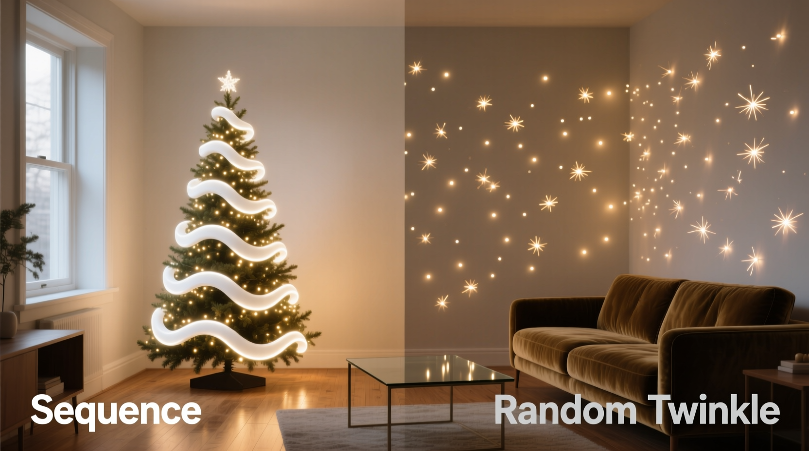 Christmas Tree Lighting Sequence Patterns Vs Random Twinkle Which Feels  Less Overwhelming In Small Rooms, image size:1664x928