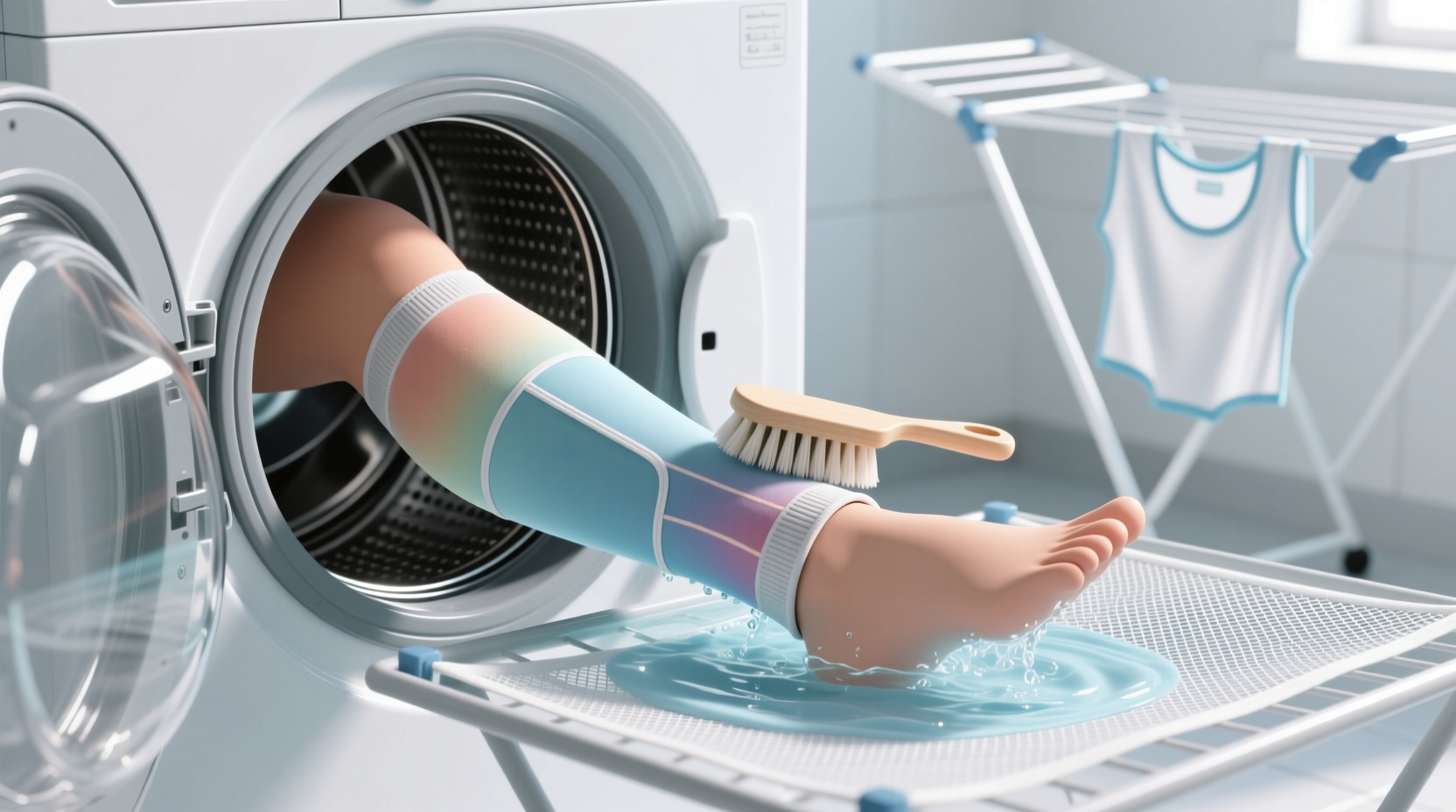 how to wash compression sleeves safely