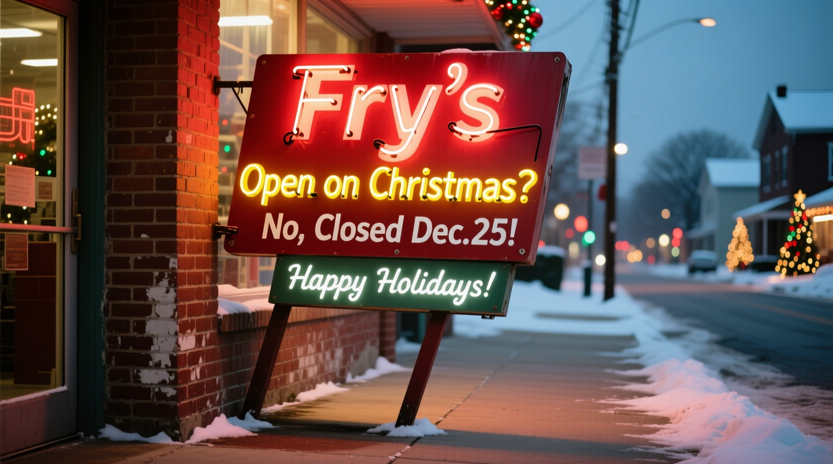 is frys open on christmas