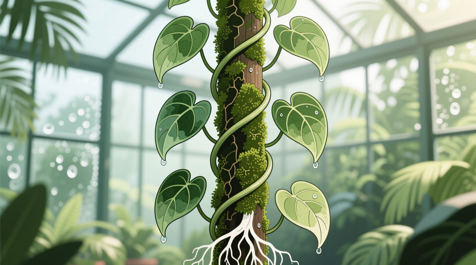 How to Train Philodendron on Moss Pole Without Rot
