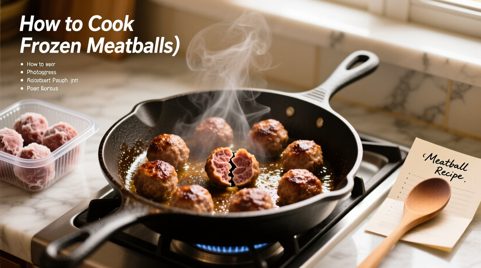 how do you cook frozen meatballs